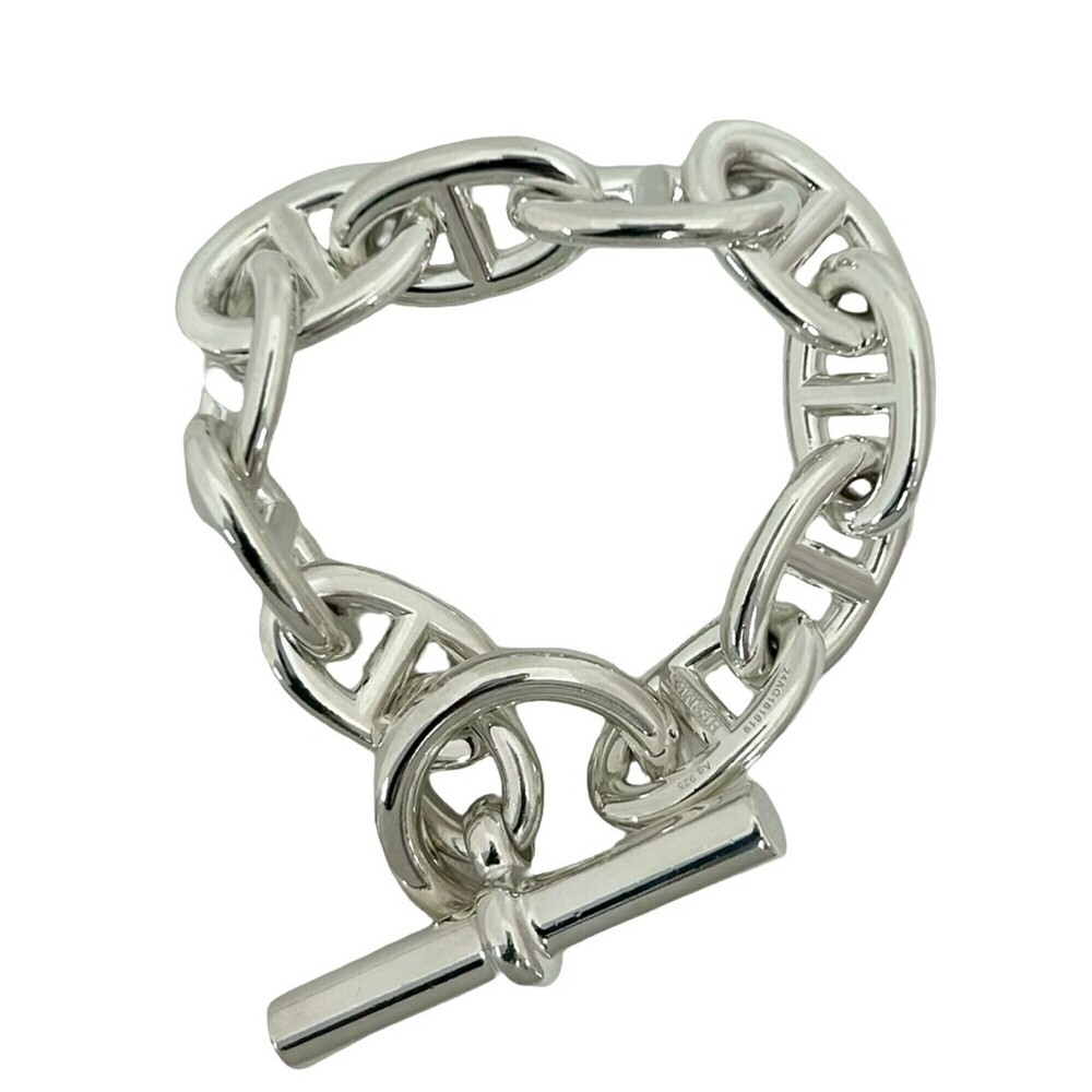 HERMES Silver Charm Bracelet